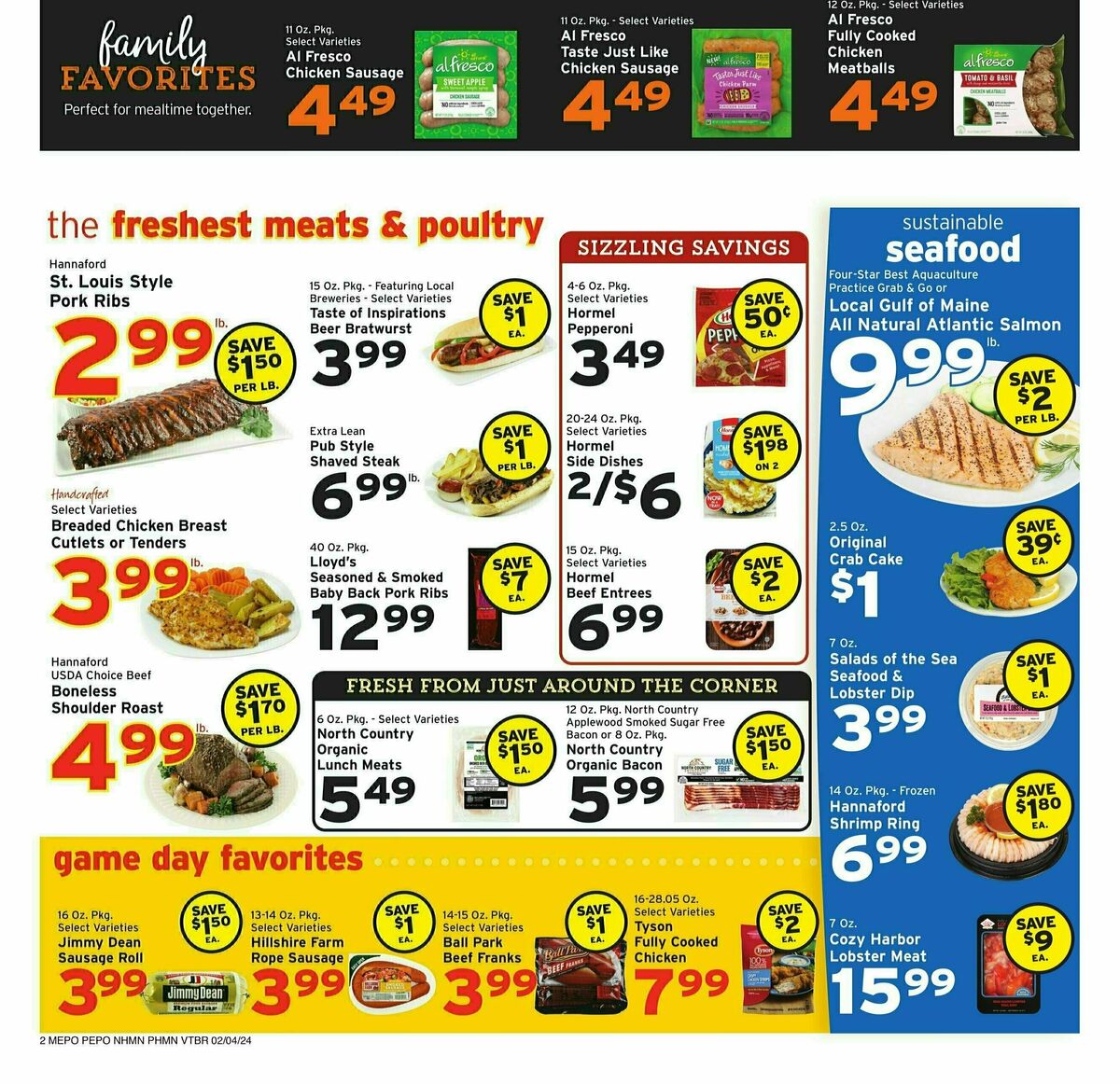 Hannaford Weekly Ad from February 4