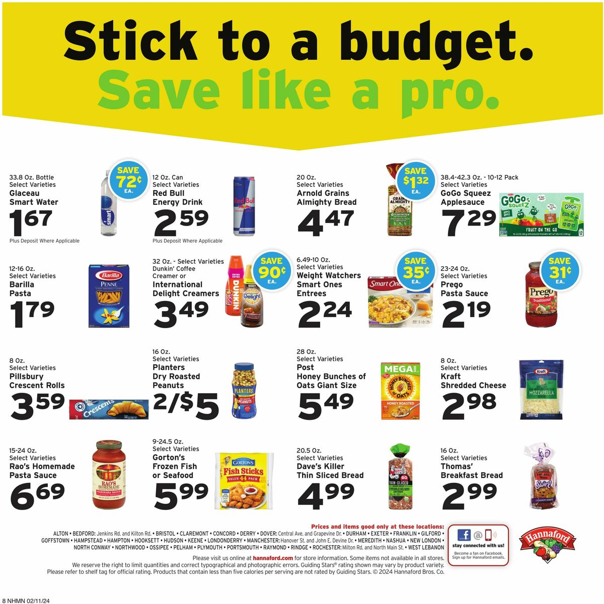 Hannaford Weekly Ad from February 11