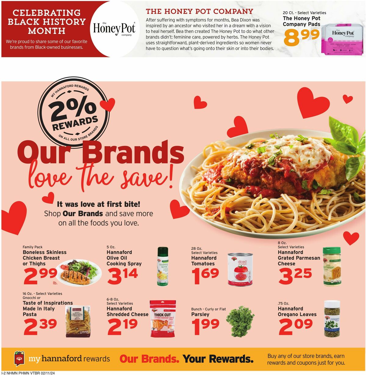 Hannaford Weekly Ad from February 11