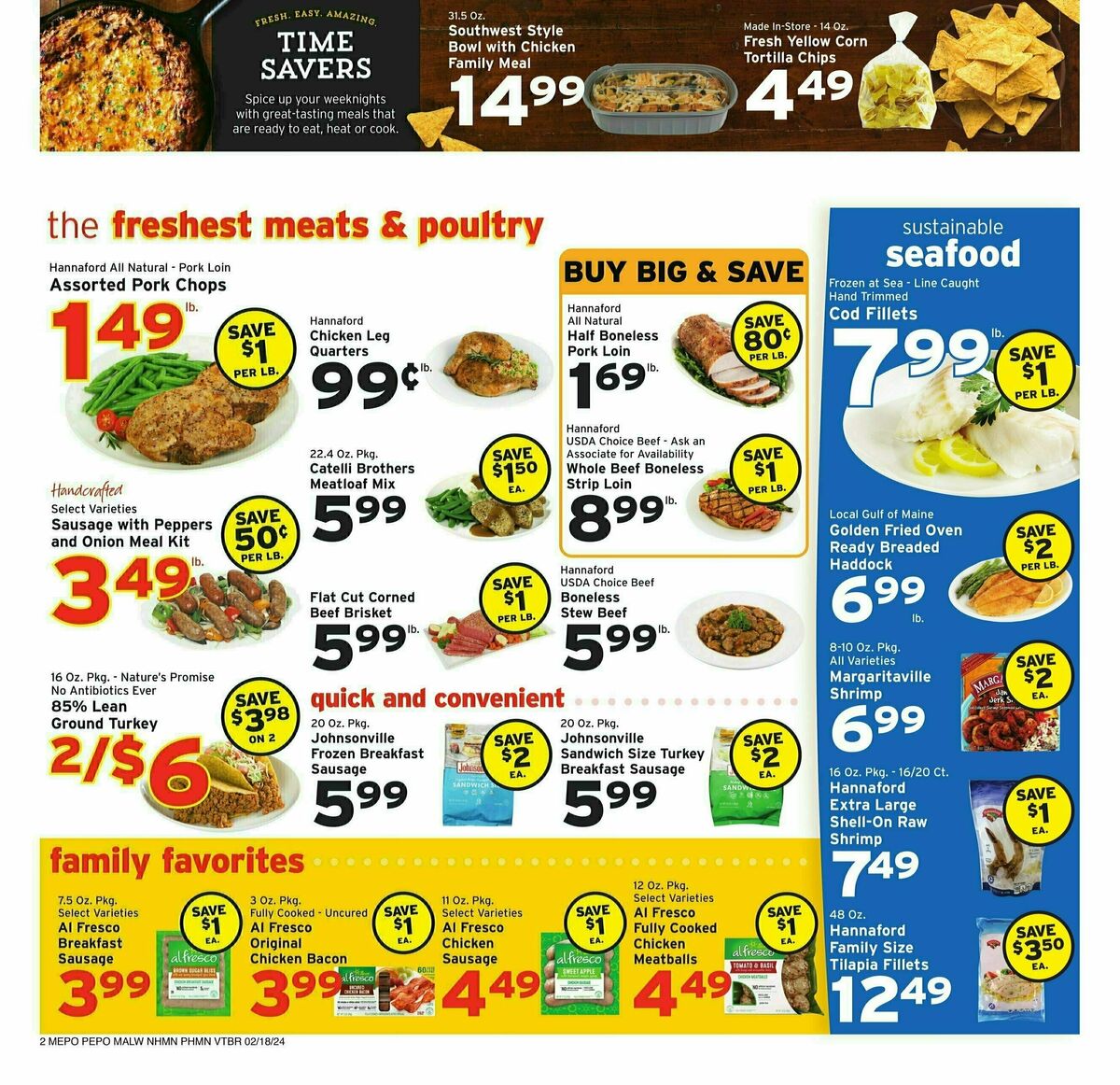 Hannaford Weekly Ad from February 18