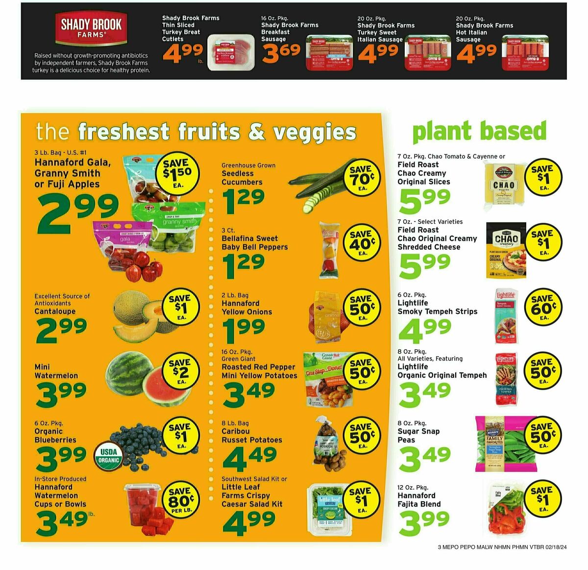 Hannaford Weekly Ad from February 18