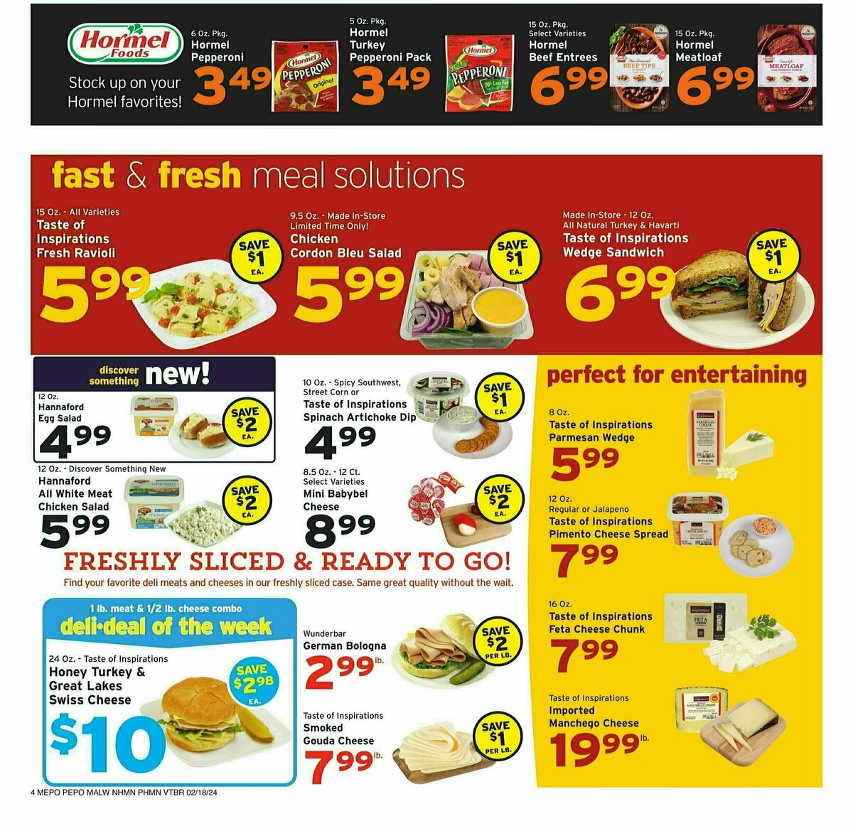 Hannaford Weekly Ad from February 18