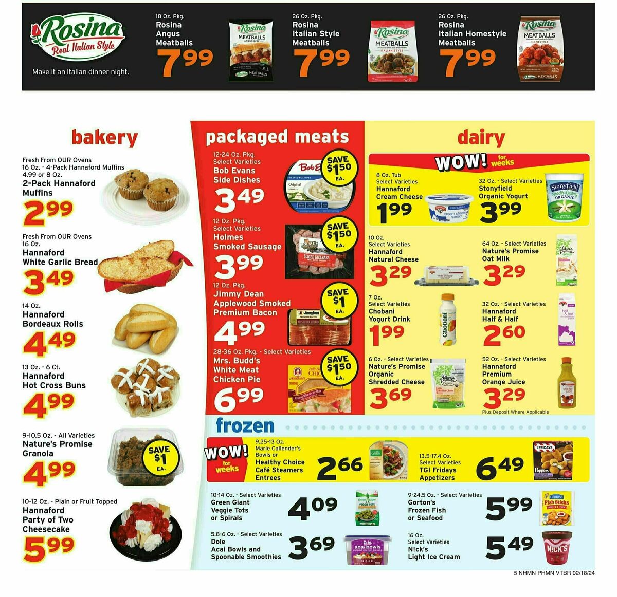 Hannaford Weekly Ad from February 18