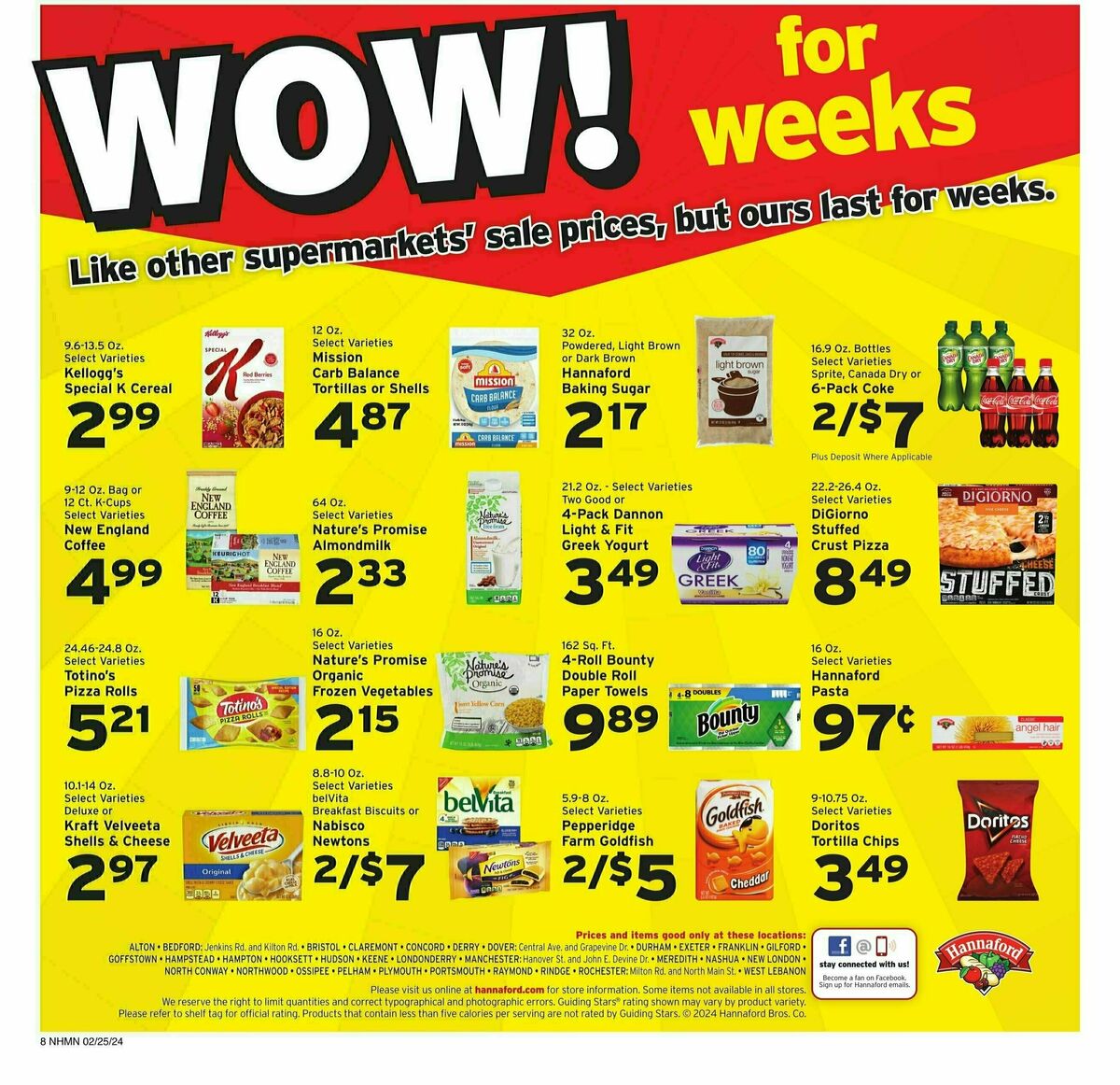 Hannaford Weekly Ad from February 25