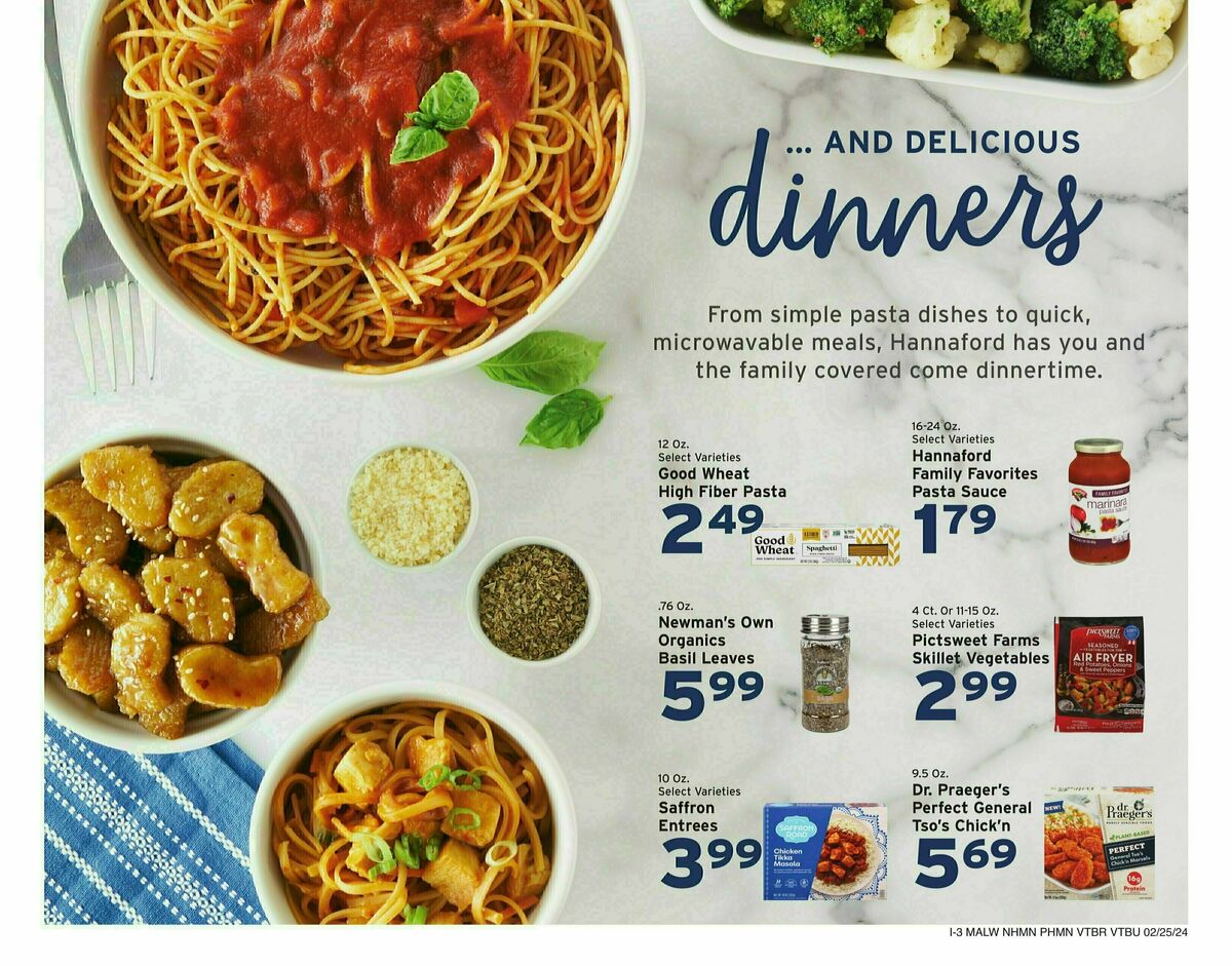 Hannaford Weekly Ad from February 25