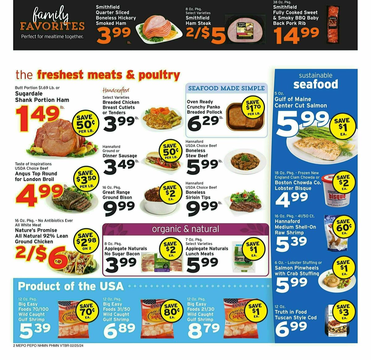 Hannaford Weekly Ad from February 25