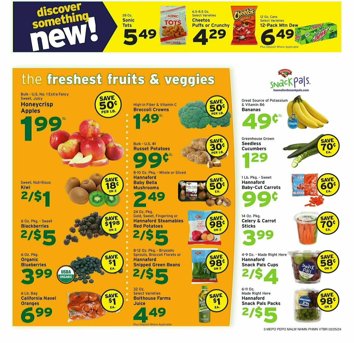 Hannaford Weekly Ad from February 25