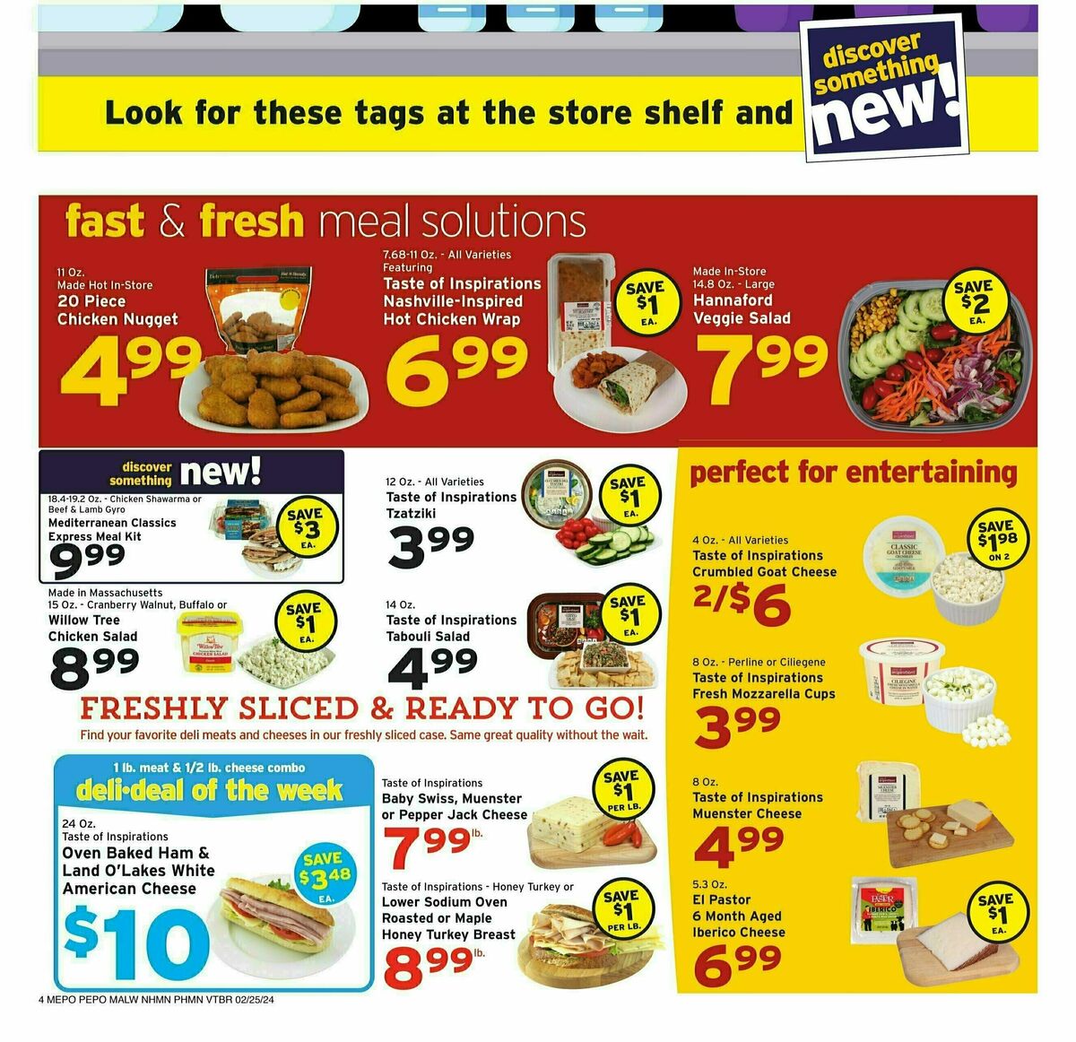 Hannaford Weekly Ad from February 25