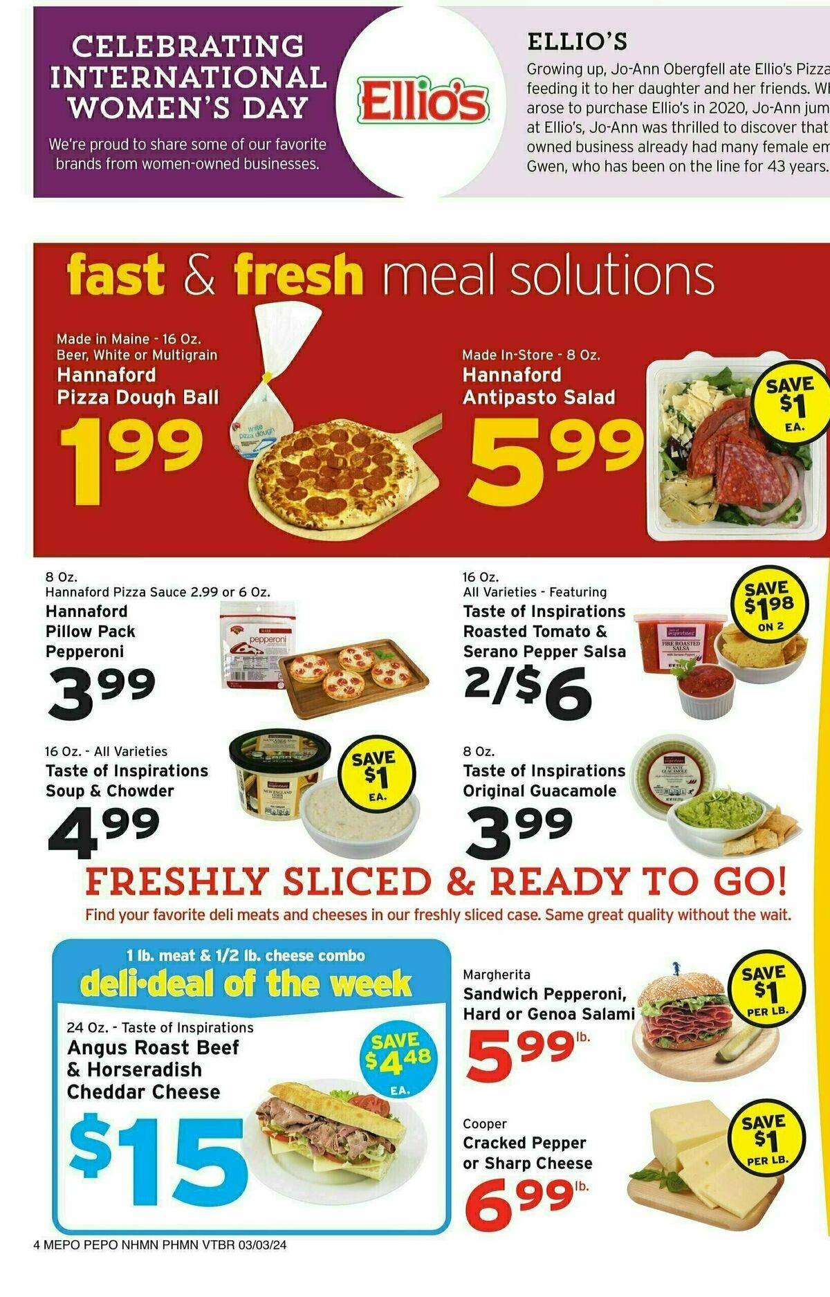 Hannaford Weekly Ad from March 3