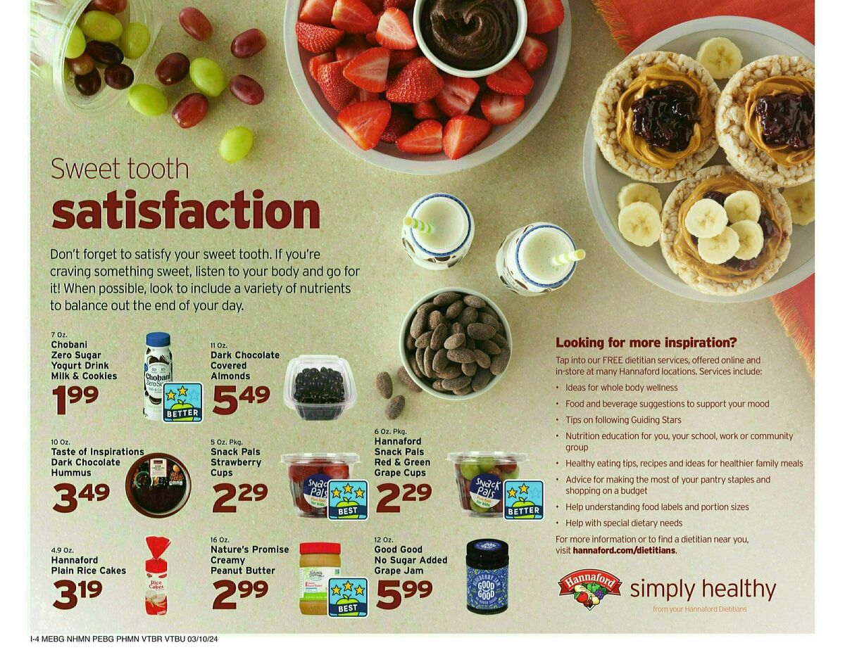 Hannaford Weekly Ad from March 10