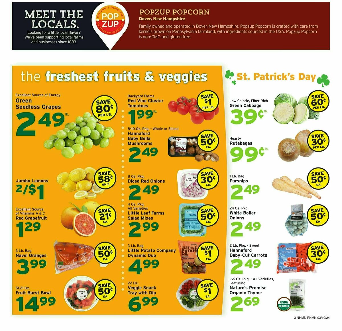 Hannaford Weekly Ad from March 10