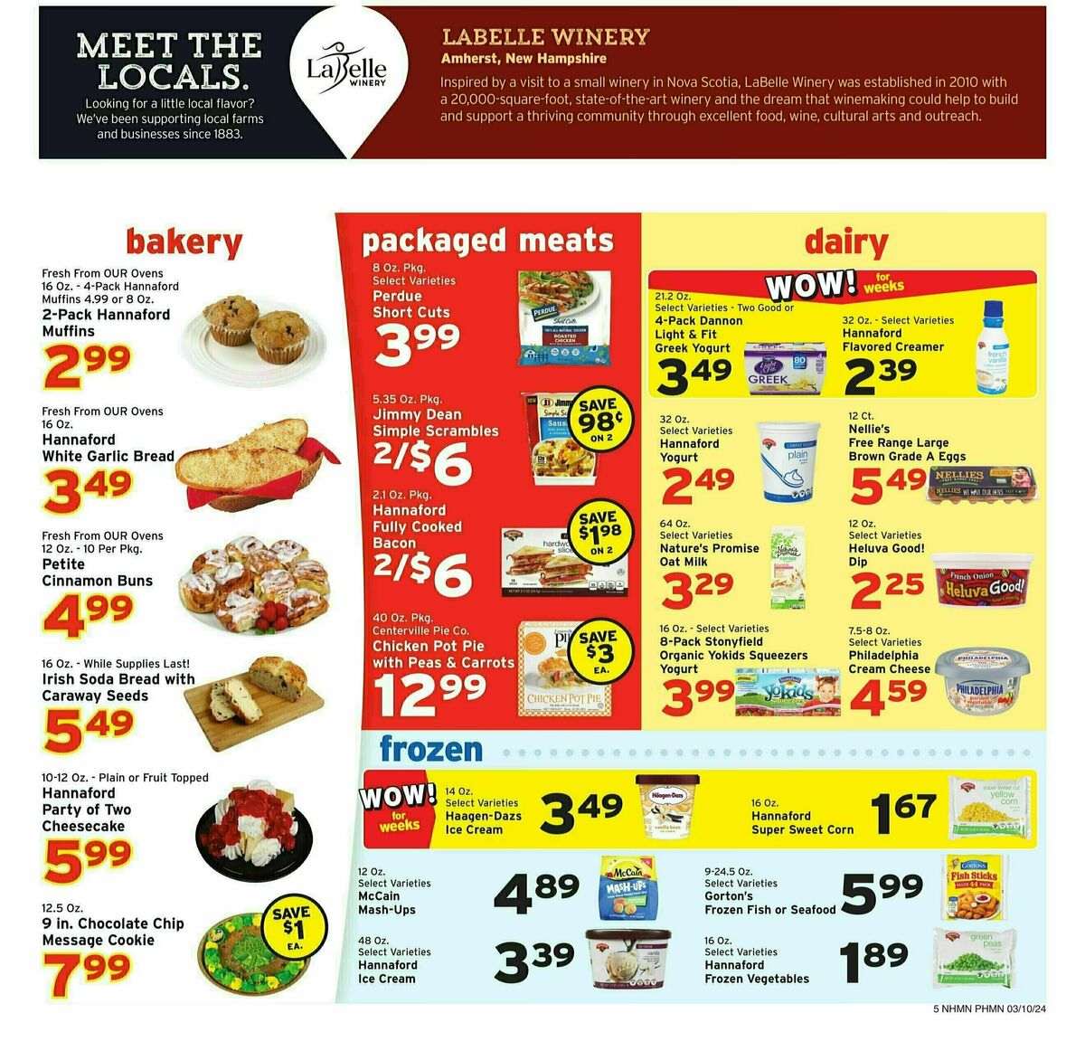 Hannaford Weekly Ad from March 10