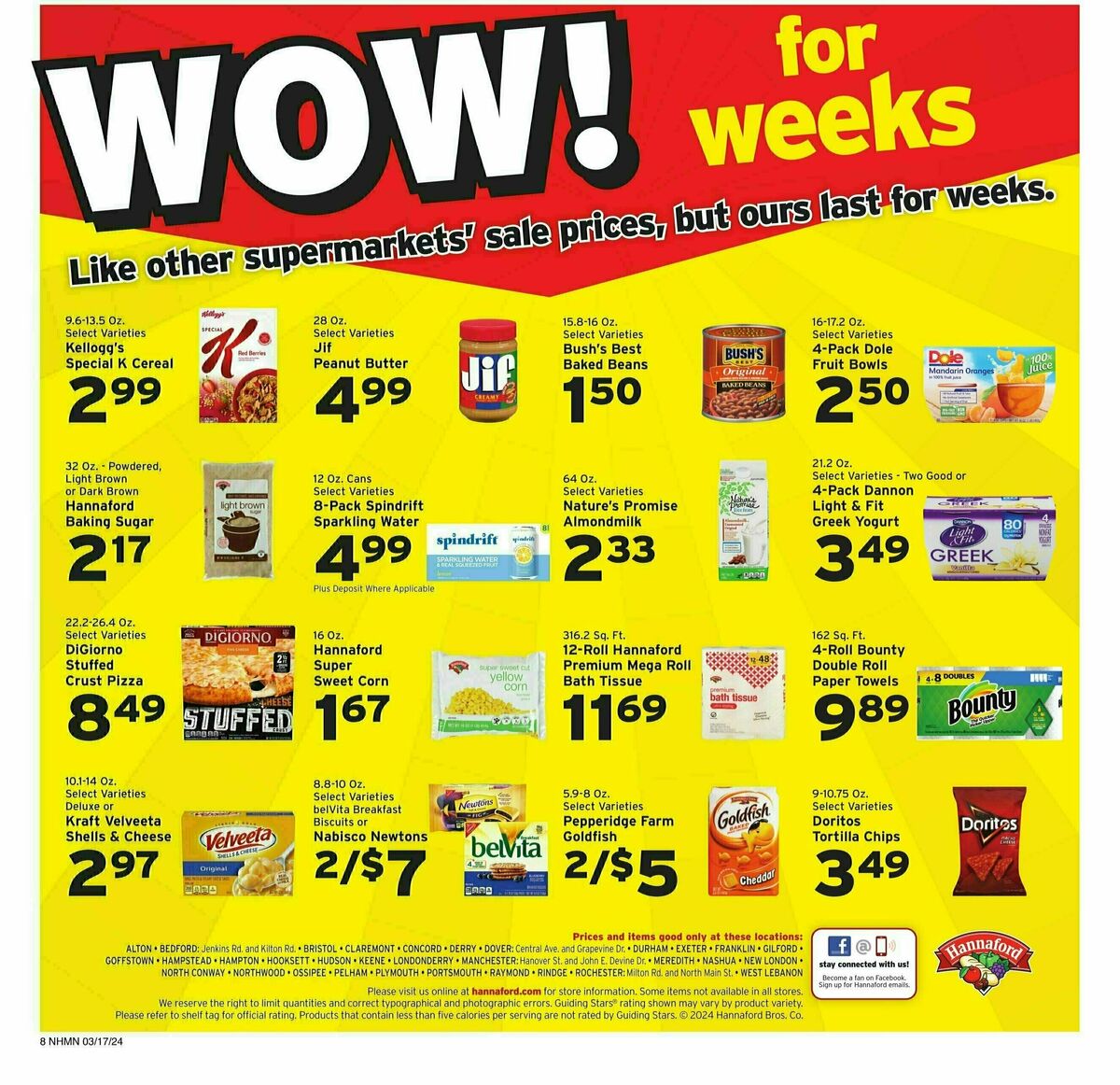 Hannaford Weekly Ad from March 17