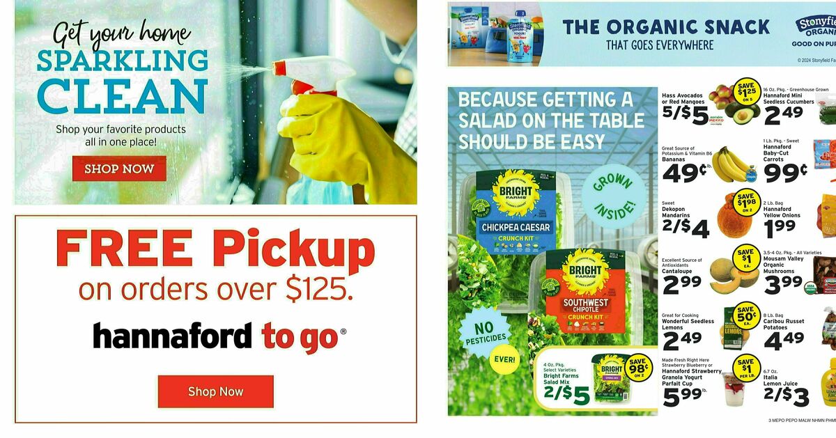 Hannaford Weekly Ad from March 17