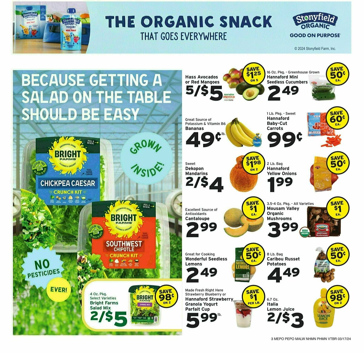 Hannaford Weekly Ad from March 17