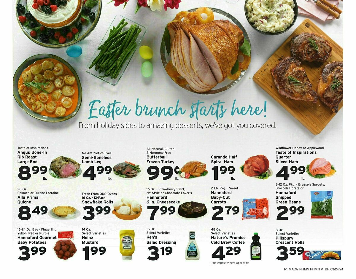 Hannaford Weekly Ad from March 24