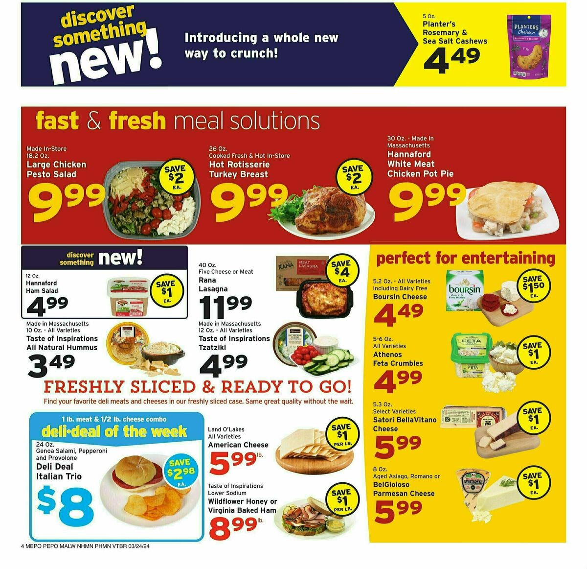 Hannaford Weekly Ad from March 24