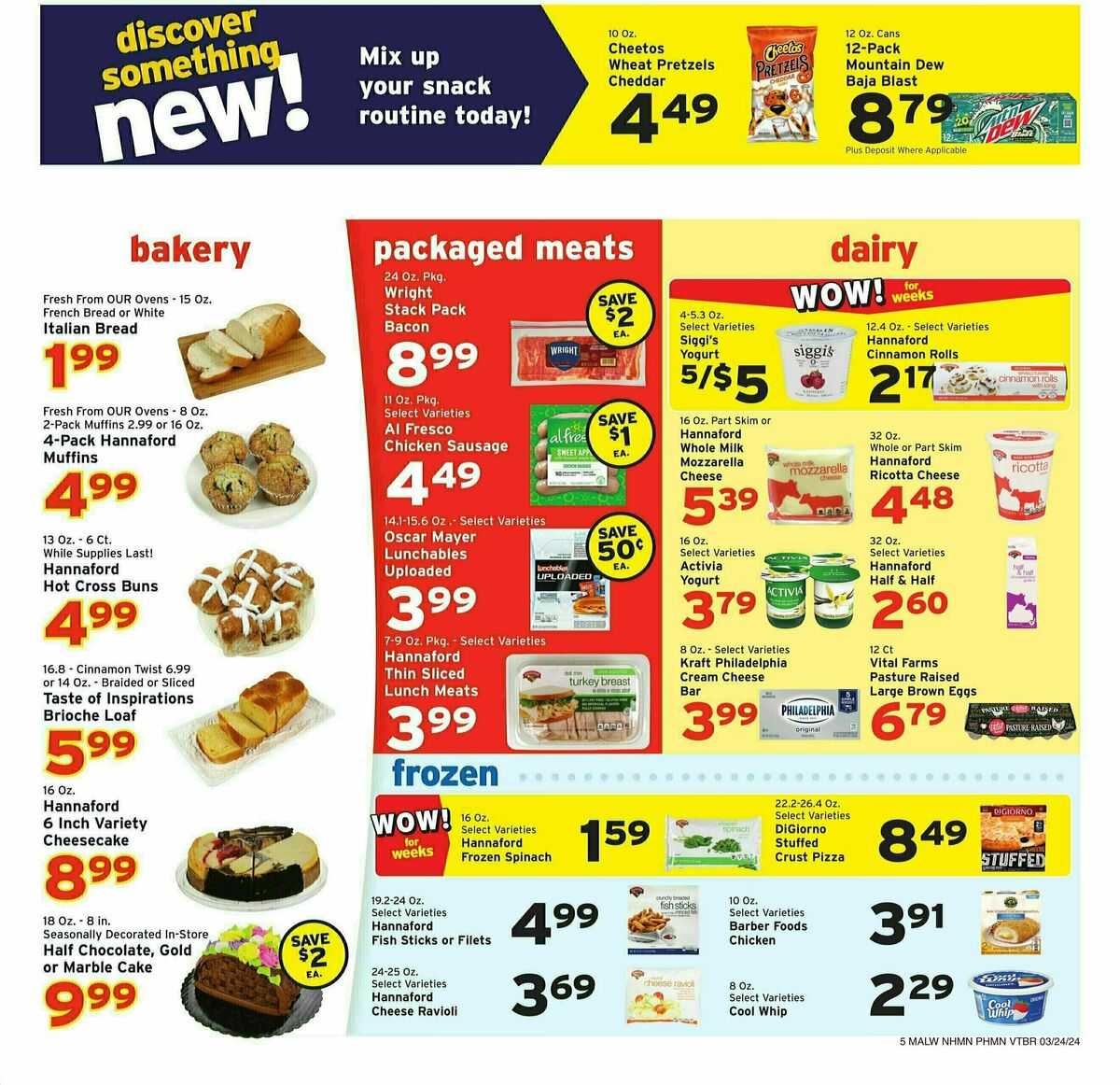 Hannaford Weekly Ad from March 24