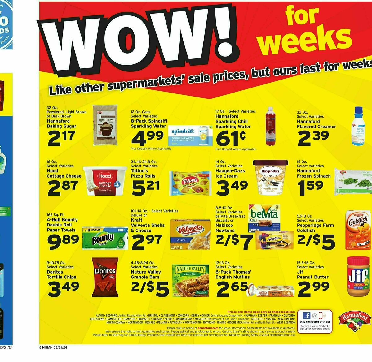 Hannaford Weekly Ad from March 31