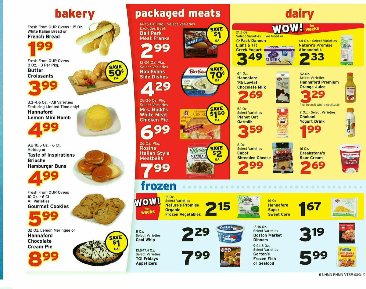 Hannaford Weekly Ad from March 31