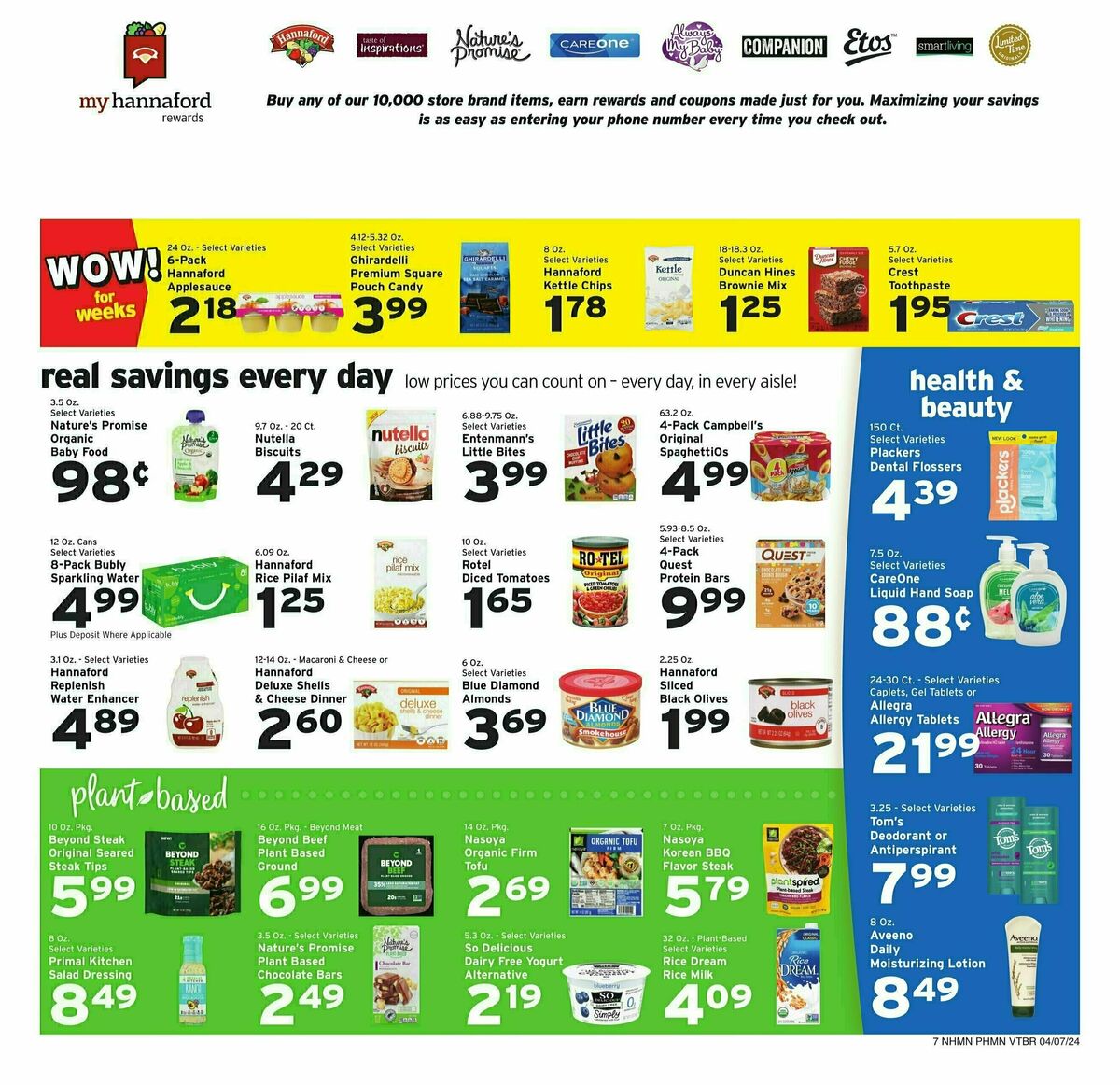 Hannaford Weekly Ad from April 7