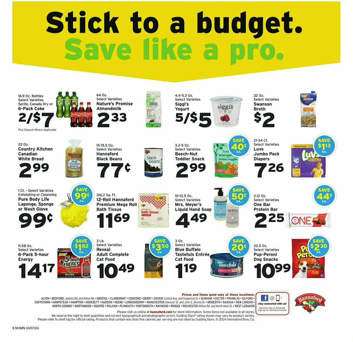 Hannaford Weekly Ad from April 7