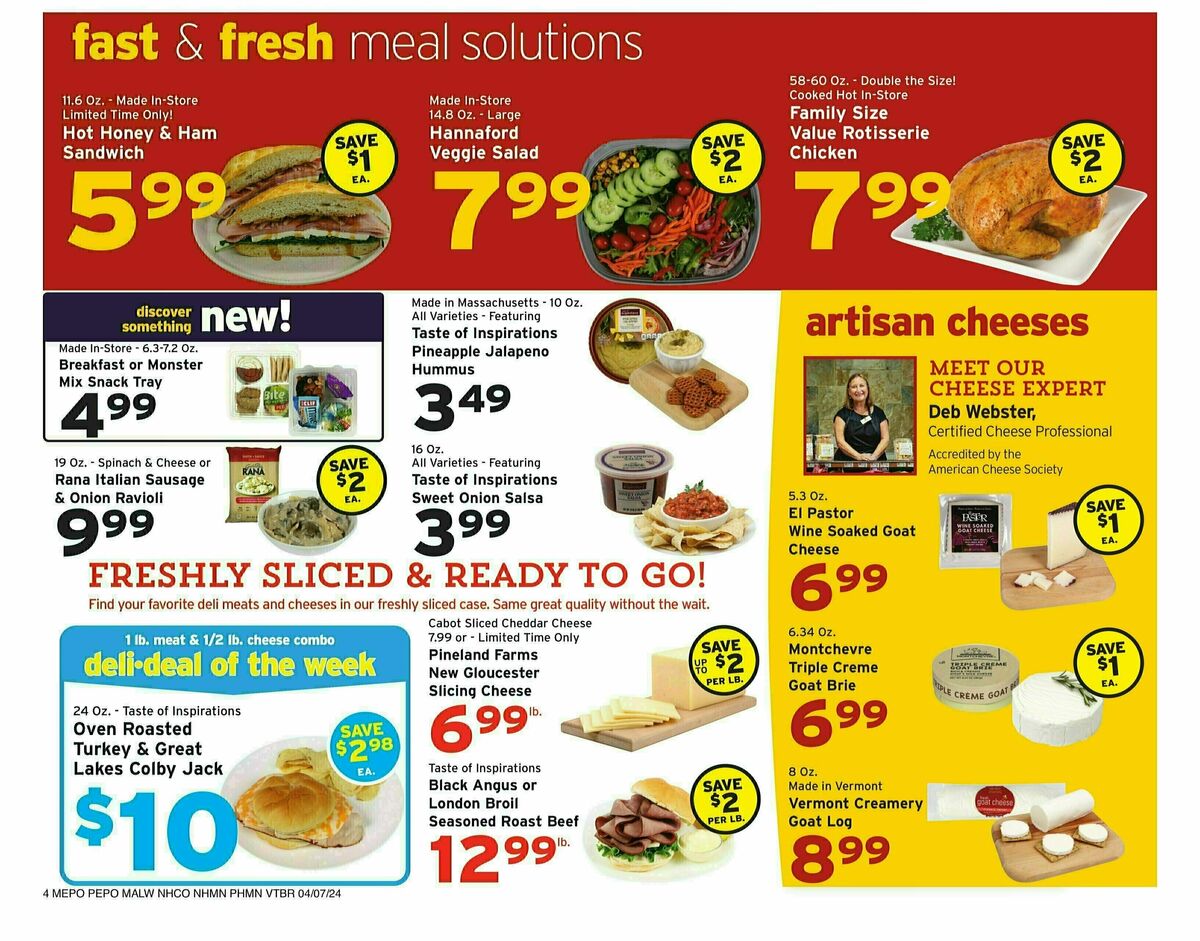 Hannaford Weekly Ad from April 7