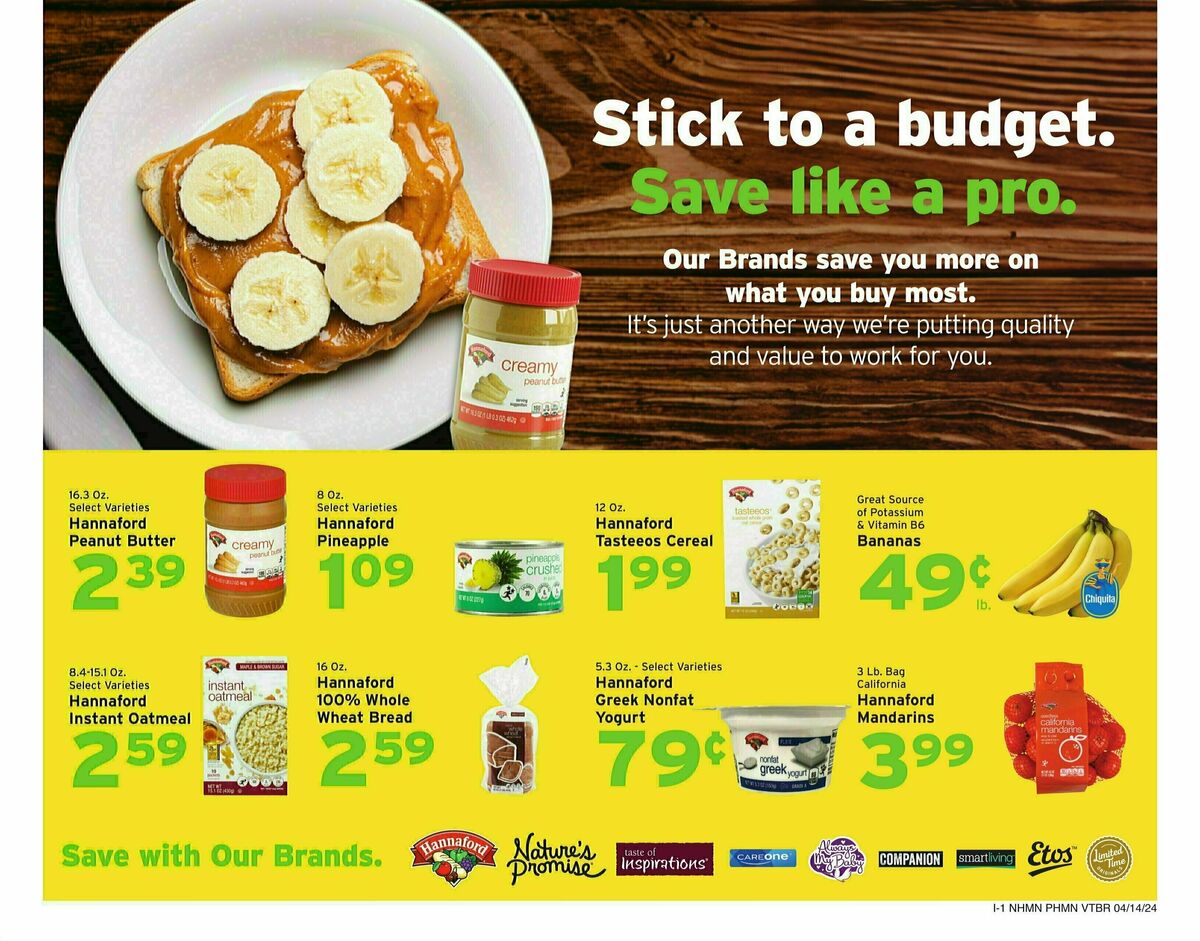 Hannaford Weekly Ad from April 14