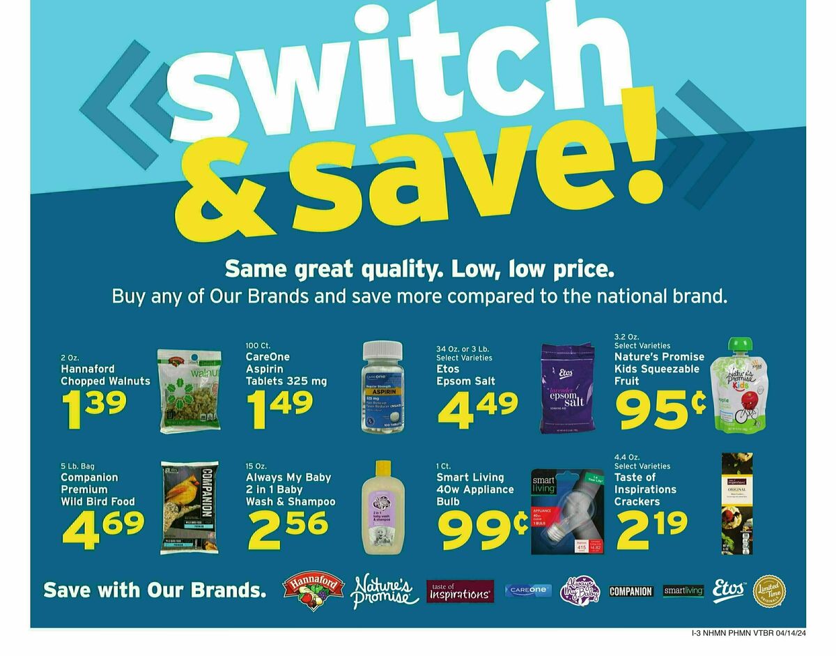 Hannaford Weekly Ad from April 14