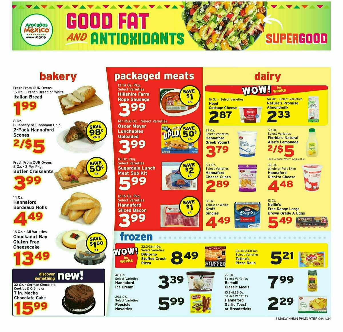 Hannaford Weekly Ad from April 14