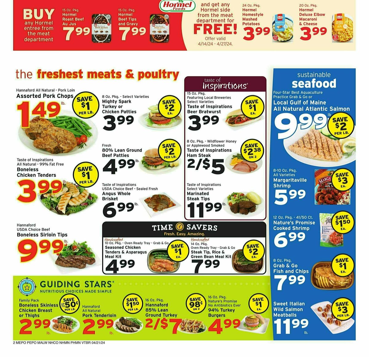 Hannaford Weekly Ad from April 21