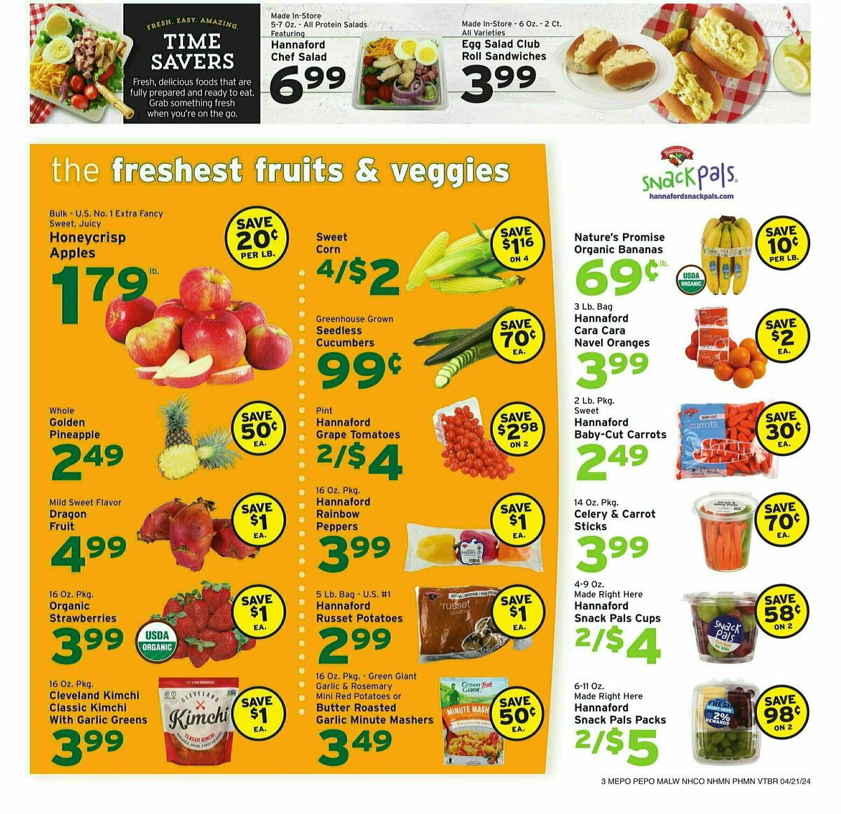 Hannaford Weekly Ad from April 21