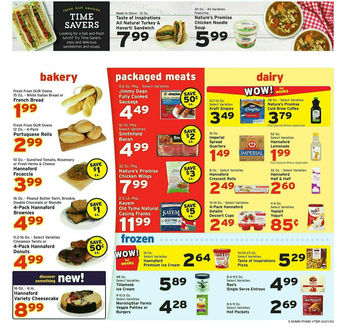 Hannaford Weekly Ad from April 21