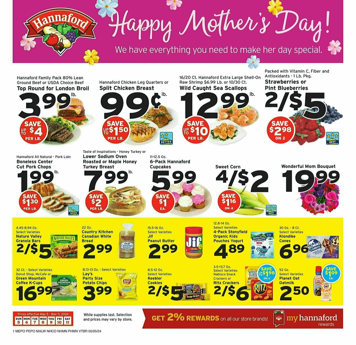 Hannaford Weekly Ad from May 5