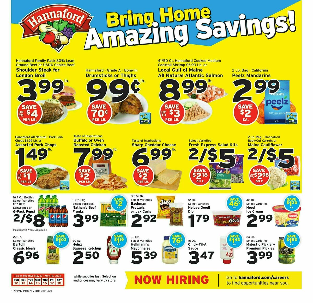 Hannaford Weekly Ad from May 12