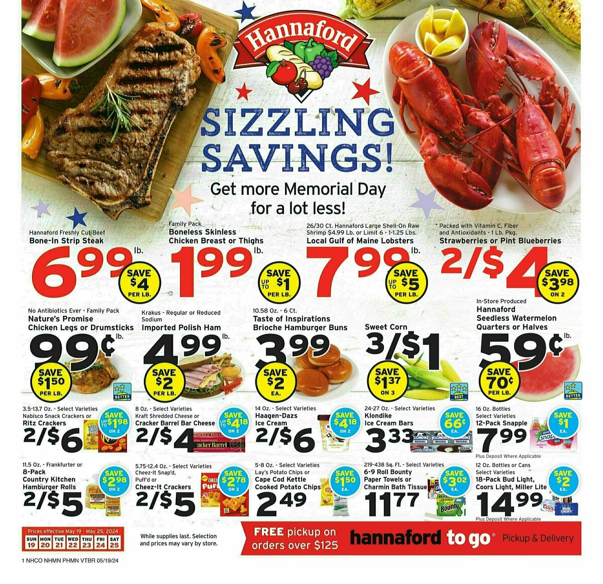 Hannaford Weekly Ad from May 19