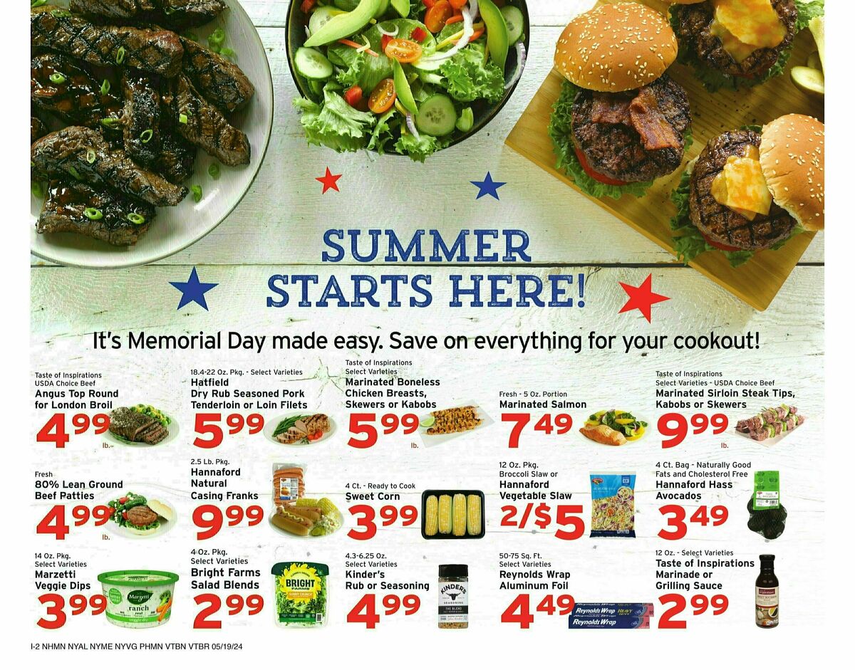 Hannaford Weekly Ad from May 19