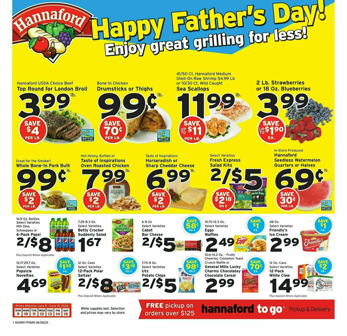 Hannaford Weekly Ad from June 9