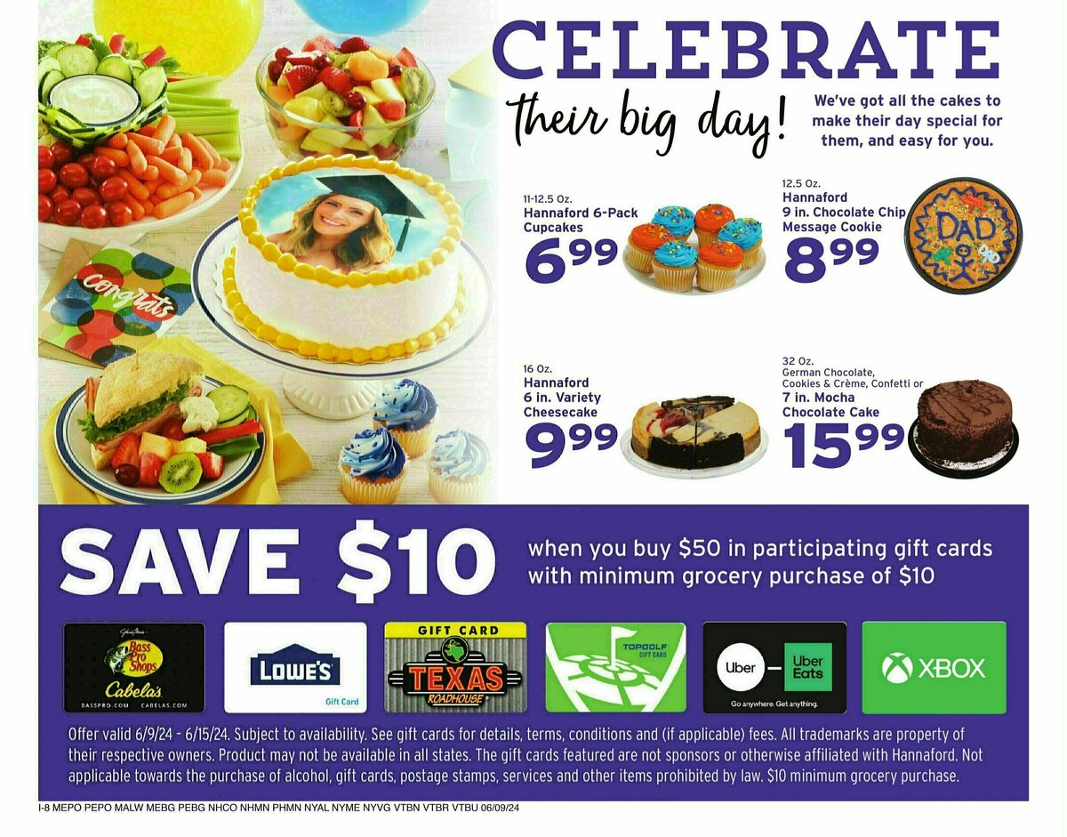 Hannaford Weekly Ad from June 9