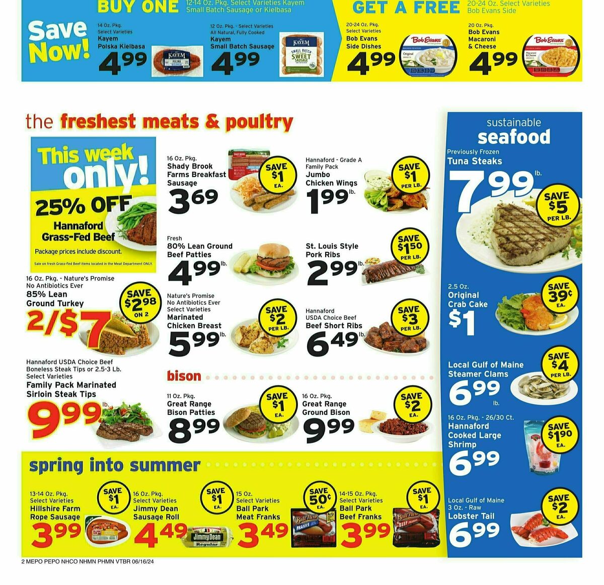 Hannaford Weekly Ad from June 16