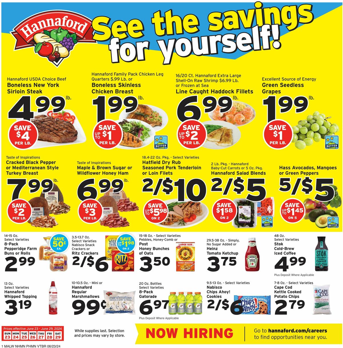 Hannaford Weekly Ad from June 23