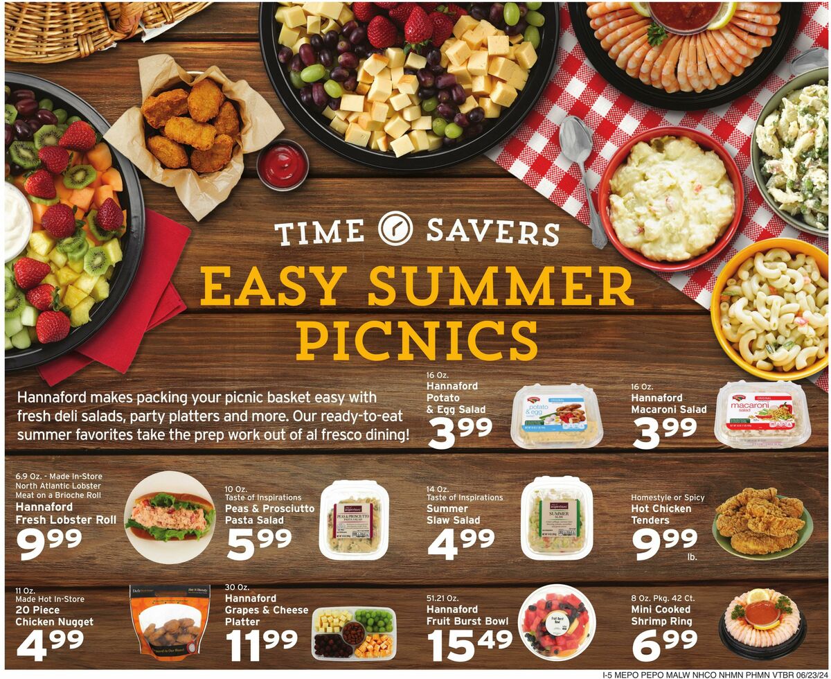 Hannaford Weekly Ad from June 23