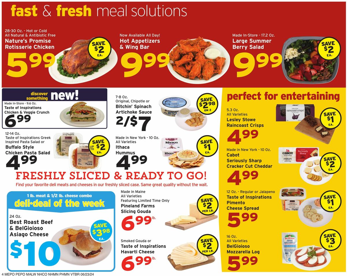 Hannaford Weekly Ad from June 23