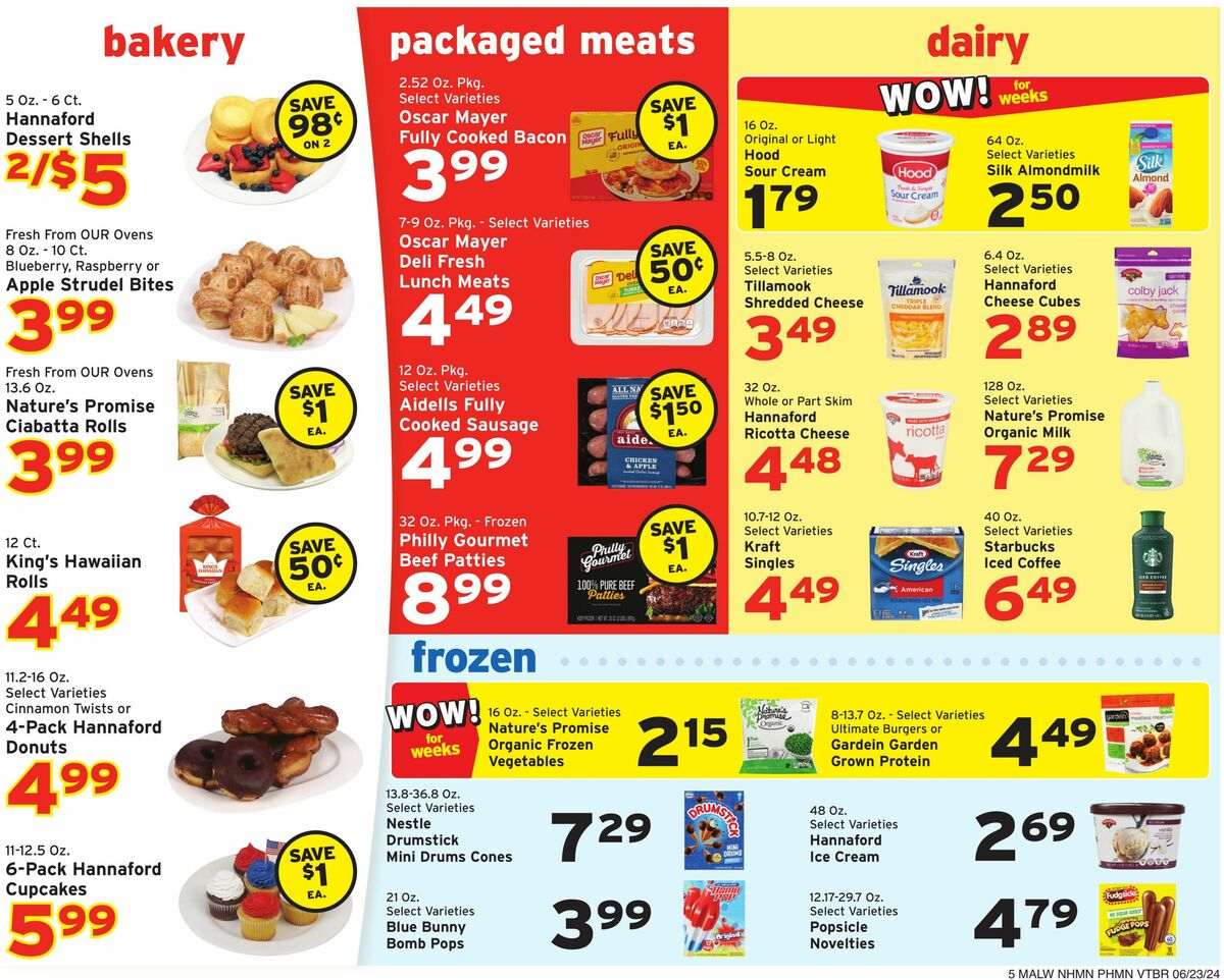 Hannaford Weekly Ad from June 23