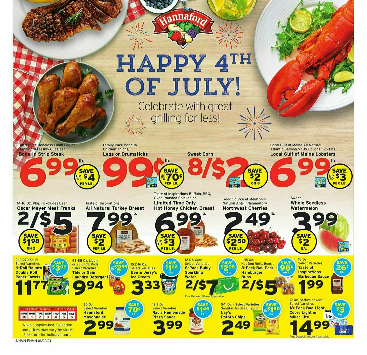 Hannaford Weekly Ad from June 30