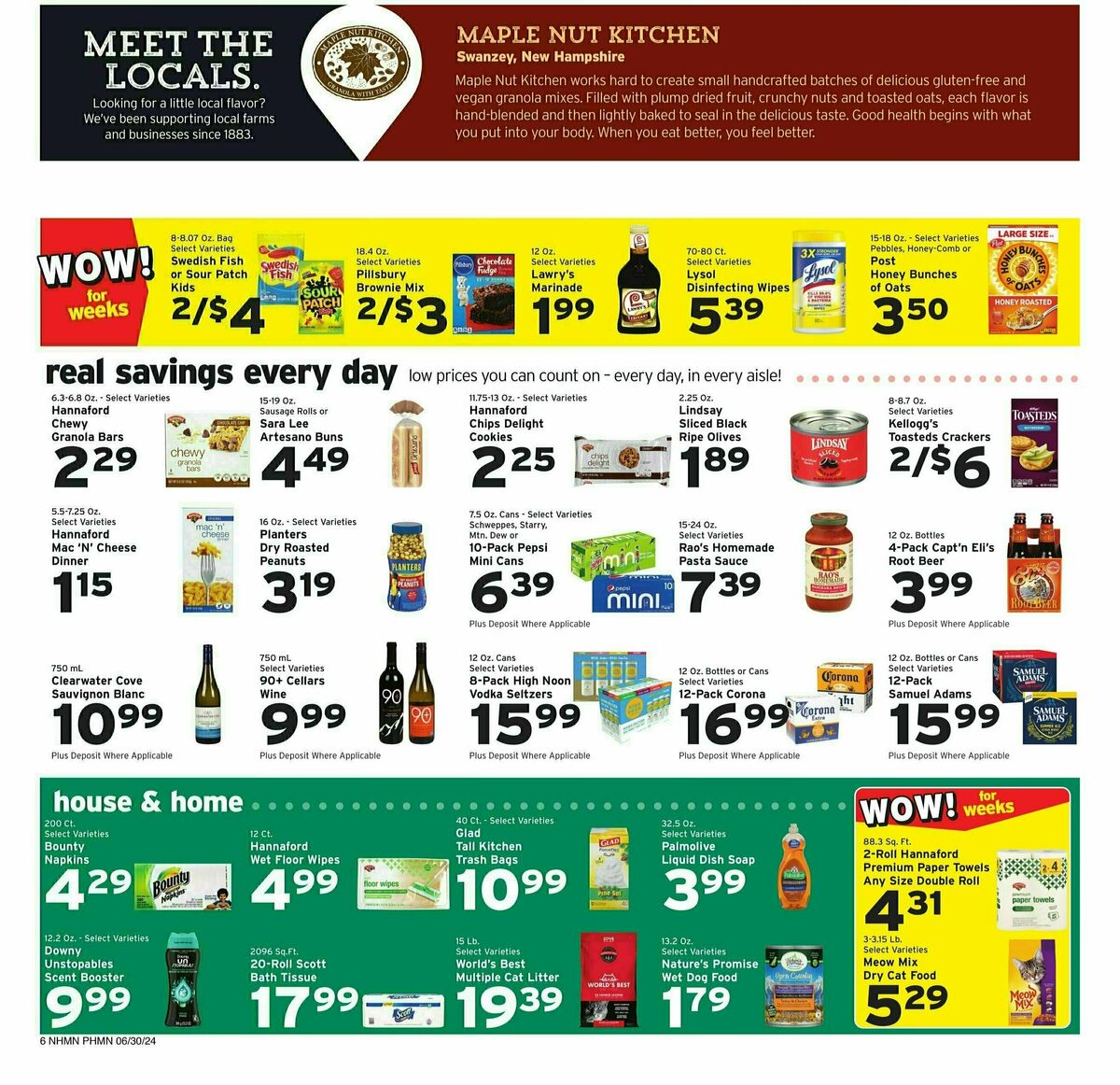 Hannaford Weekly Ad from June 30