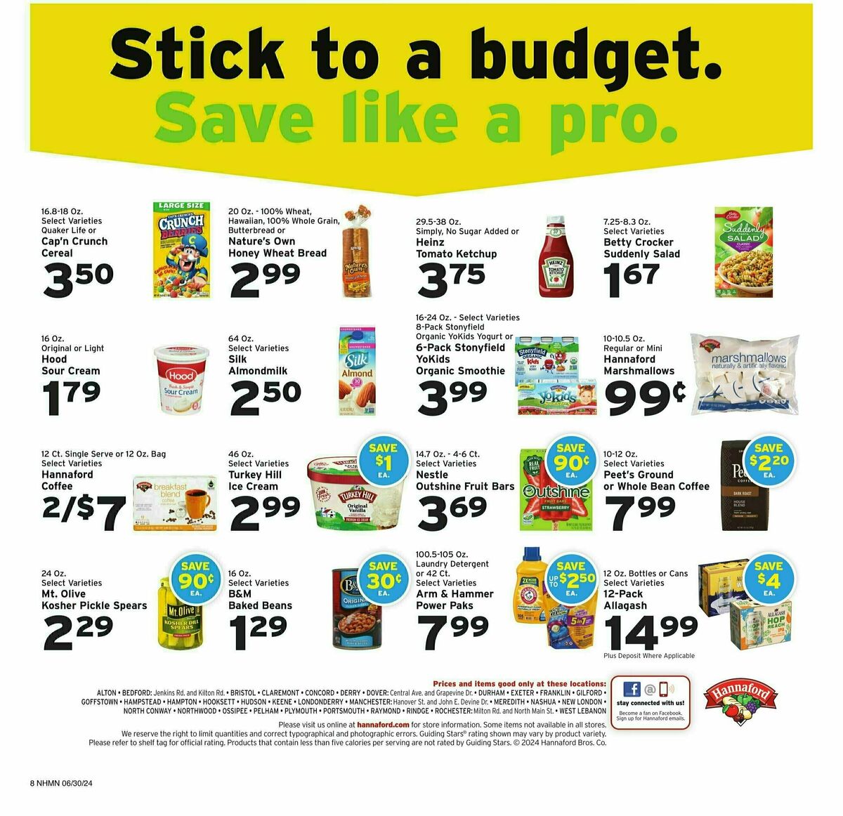 Hannaford Weekly Ad from June 30