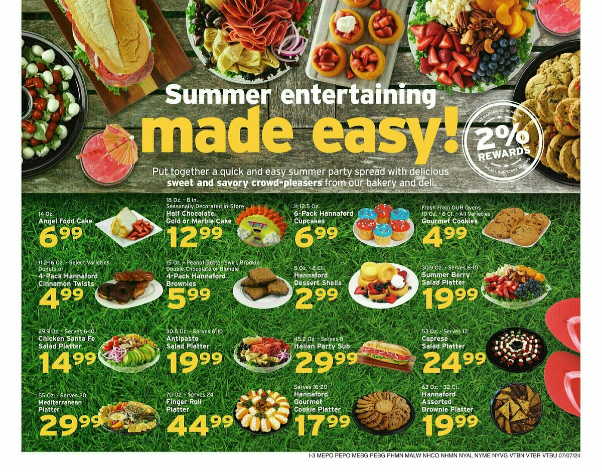 Hannaford Weekly Ad from July 7