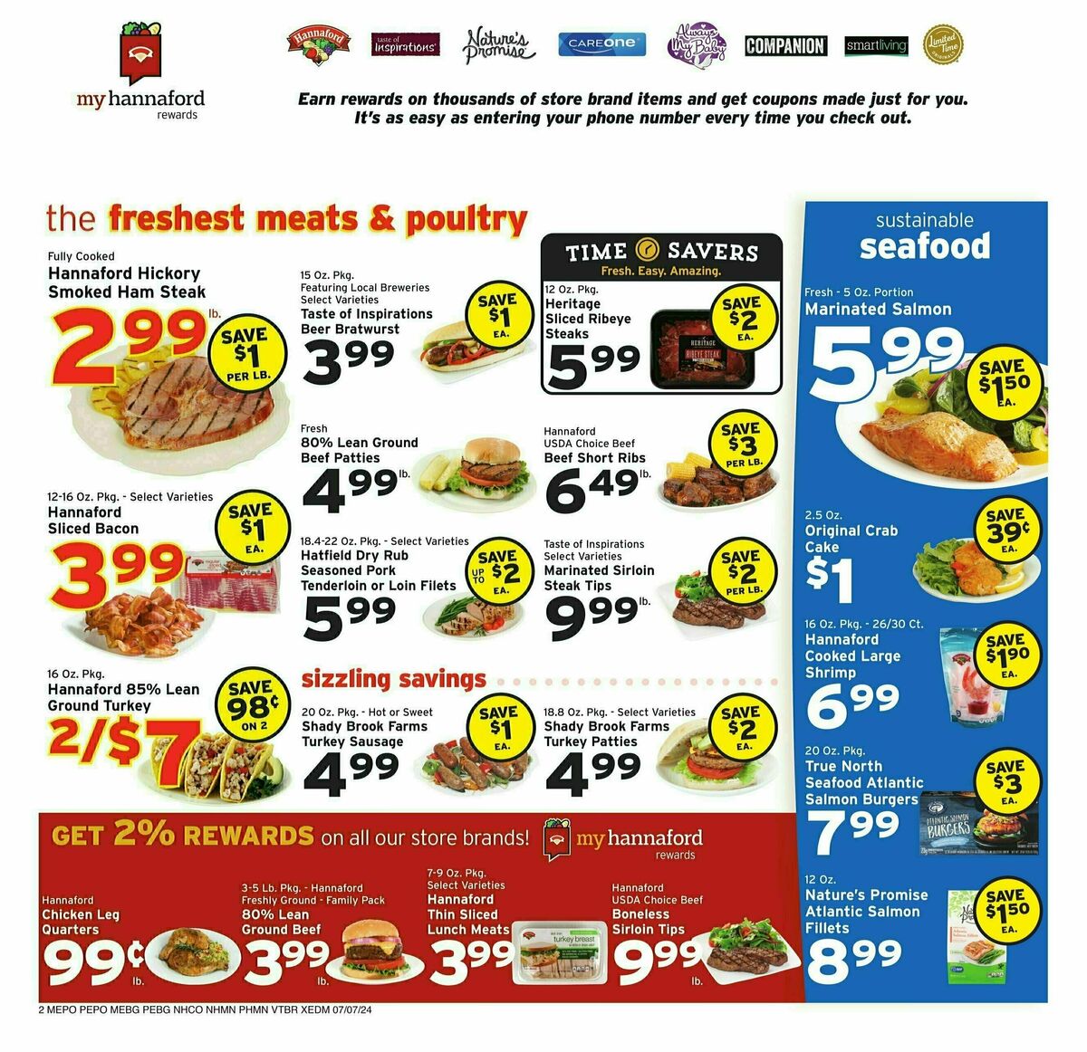 Hannaford Weekly Ad from July 7