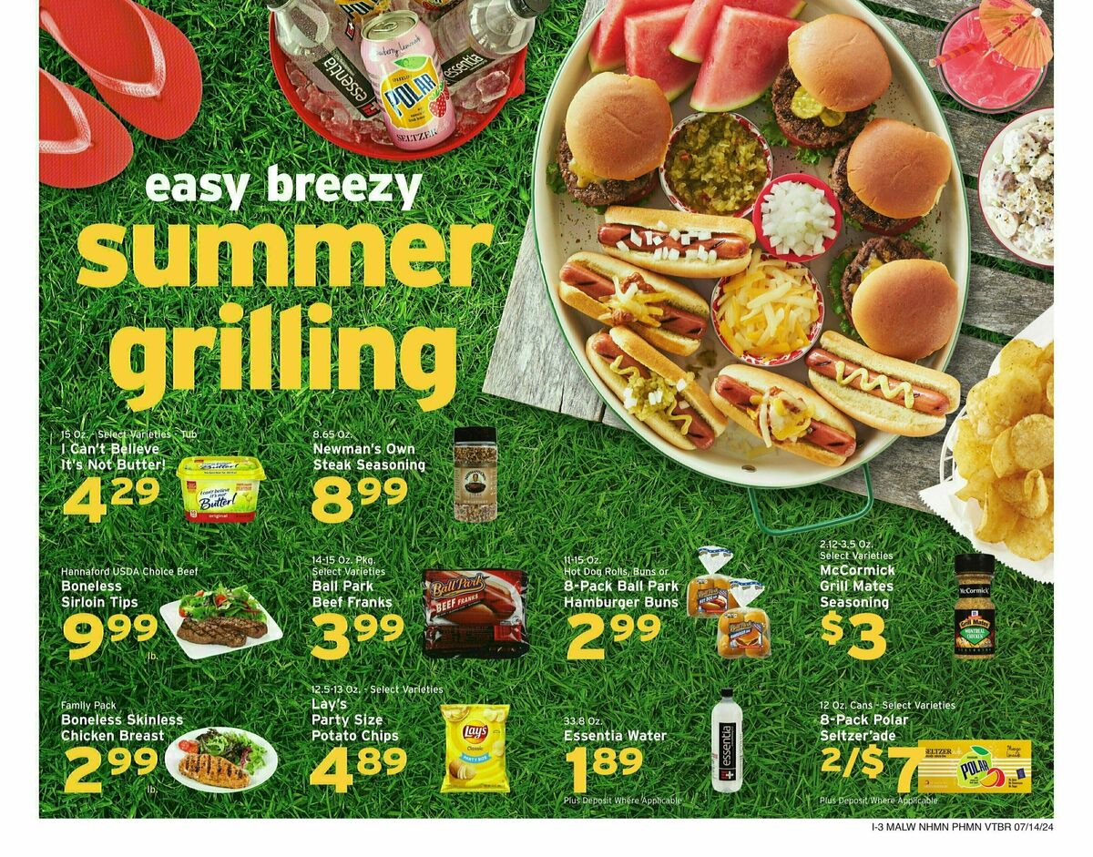 Hannaford Weekly Ad from July 14